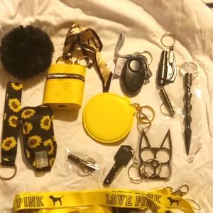 Self defense safety keychain set